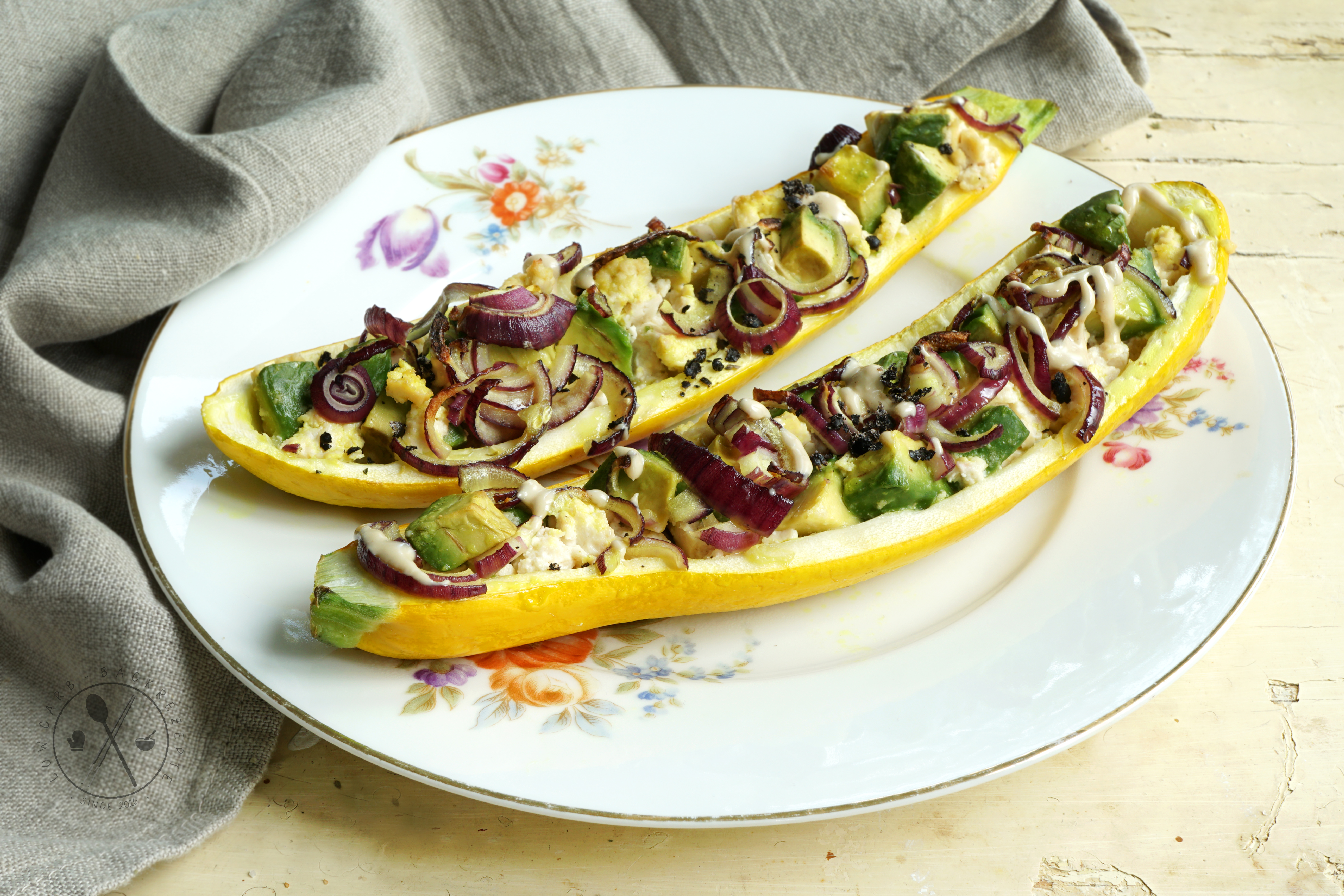 Gefüllte Zucchini Vegan - Paleo & Low Carb Rezepte