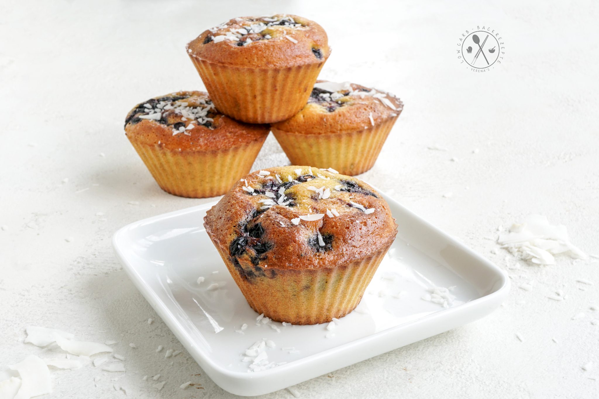 Low Carb Blaubeer Muffins Nussfrei und Paleo LowcarbBackrezepte.de