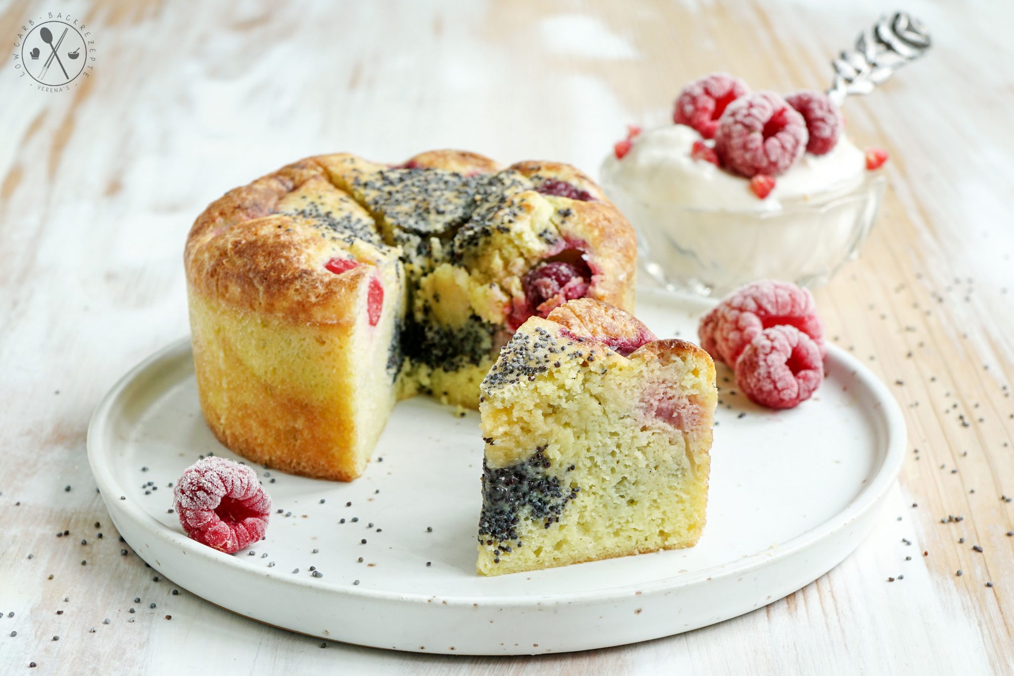 Low Carb Kirsch-Mohnkuchen - Paleo &amp; Keto Lowcarb-Backrezepte.de